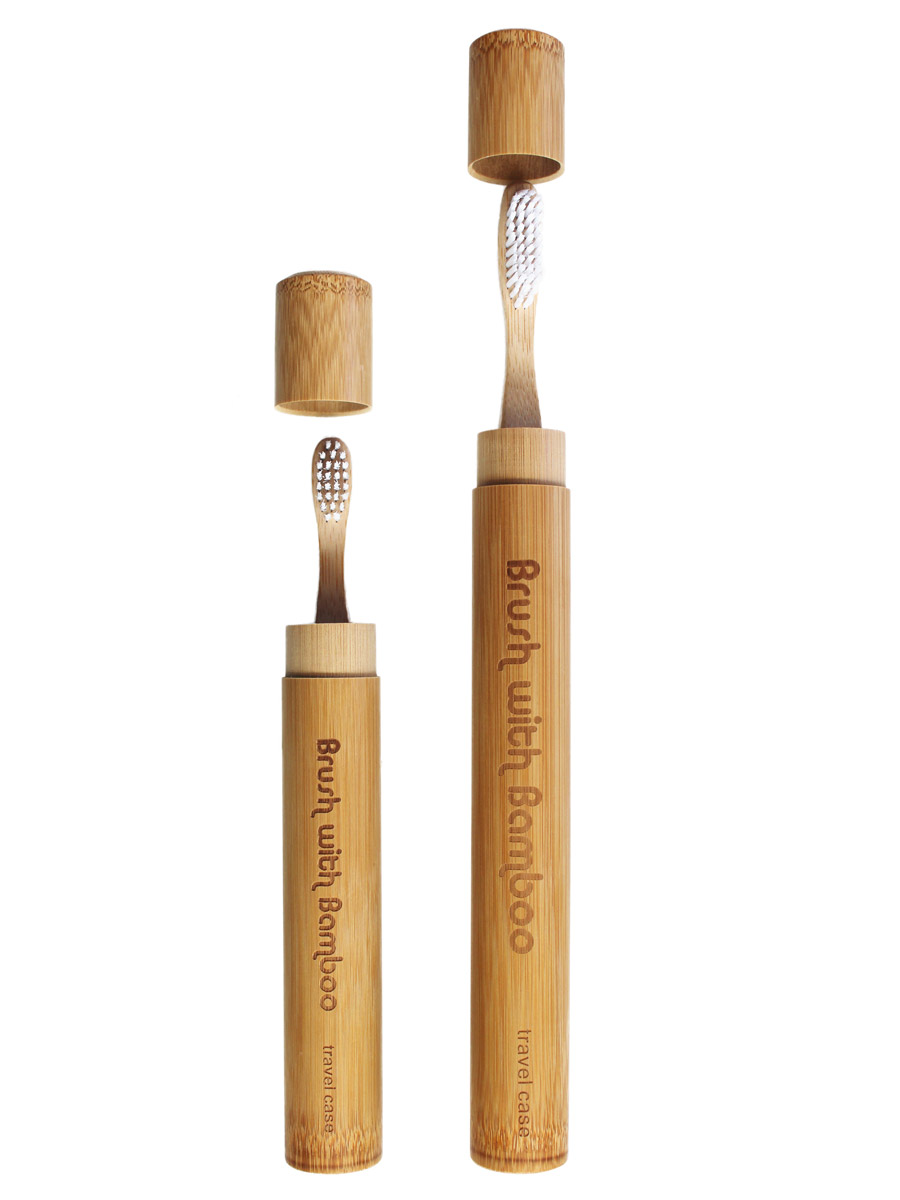 Brush with Bamboo Travel Case***