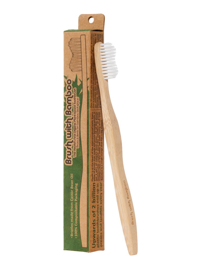 adult brush with bamboo toothbrush