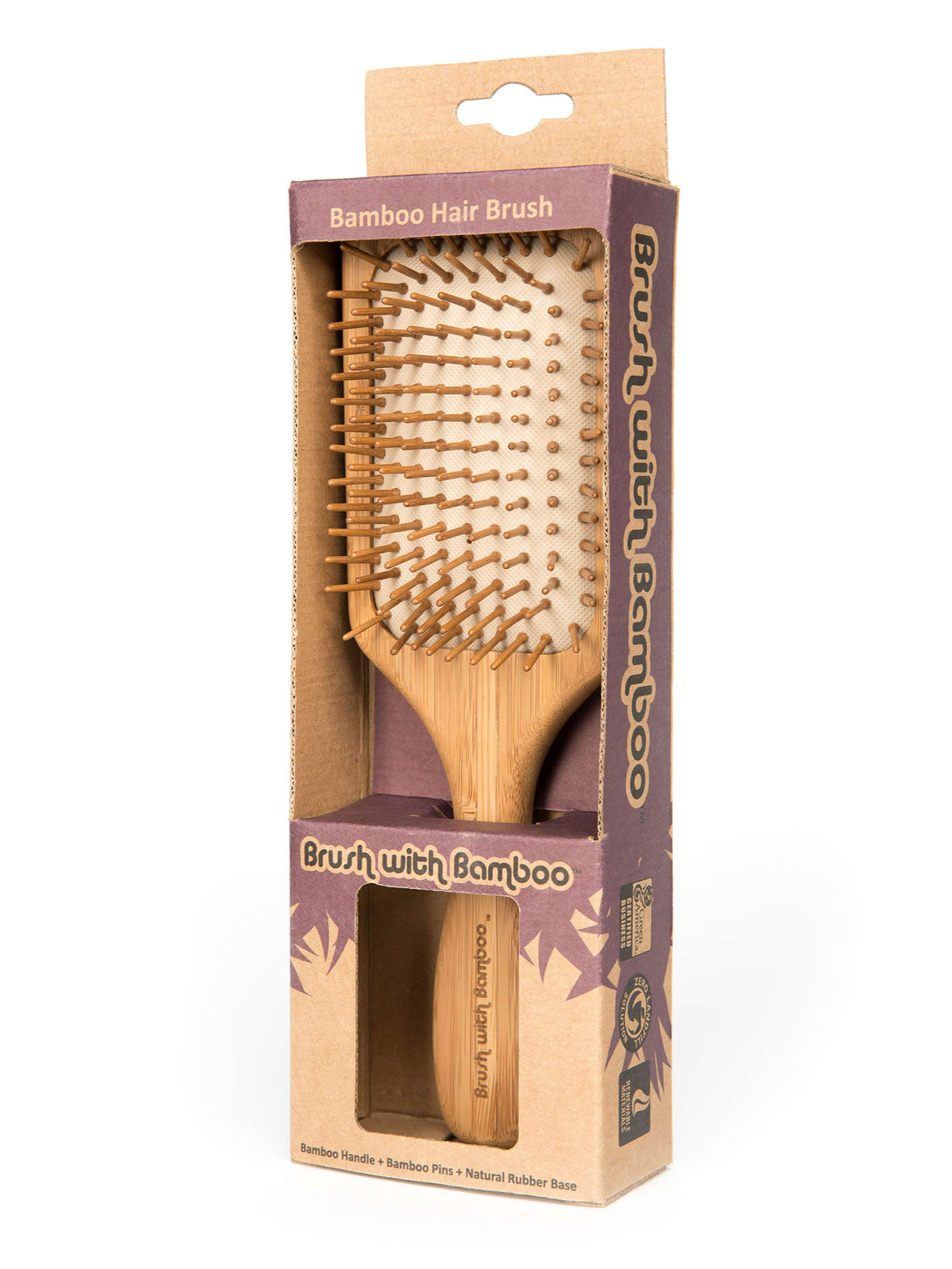 Wooden Hair Brush | Brush with Bamboo