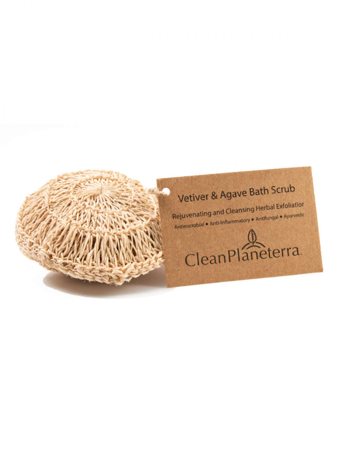 Vetiver & Agave Body / Bath Scrubber Brush with Bamboo®
