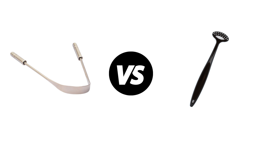 Metal Tongue Scrapers vs Plastic Tongue Scrapers Brush with Bamboo