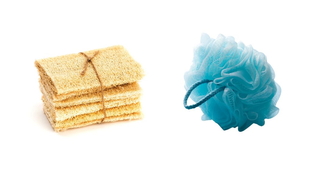 How to Dispose Natural and Plastic Loofahs Brush with Bamboo
