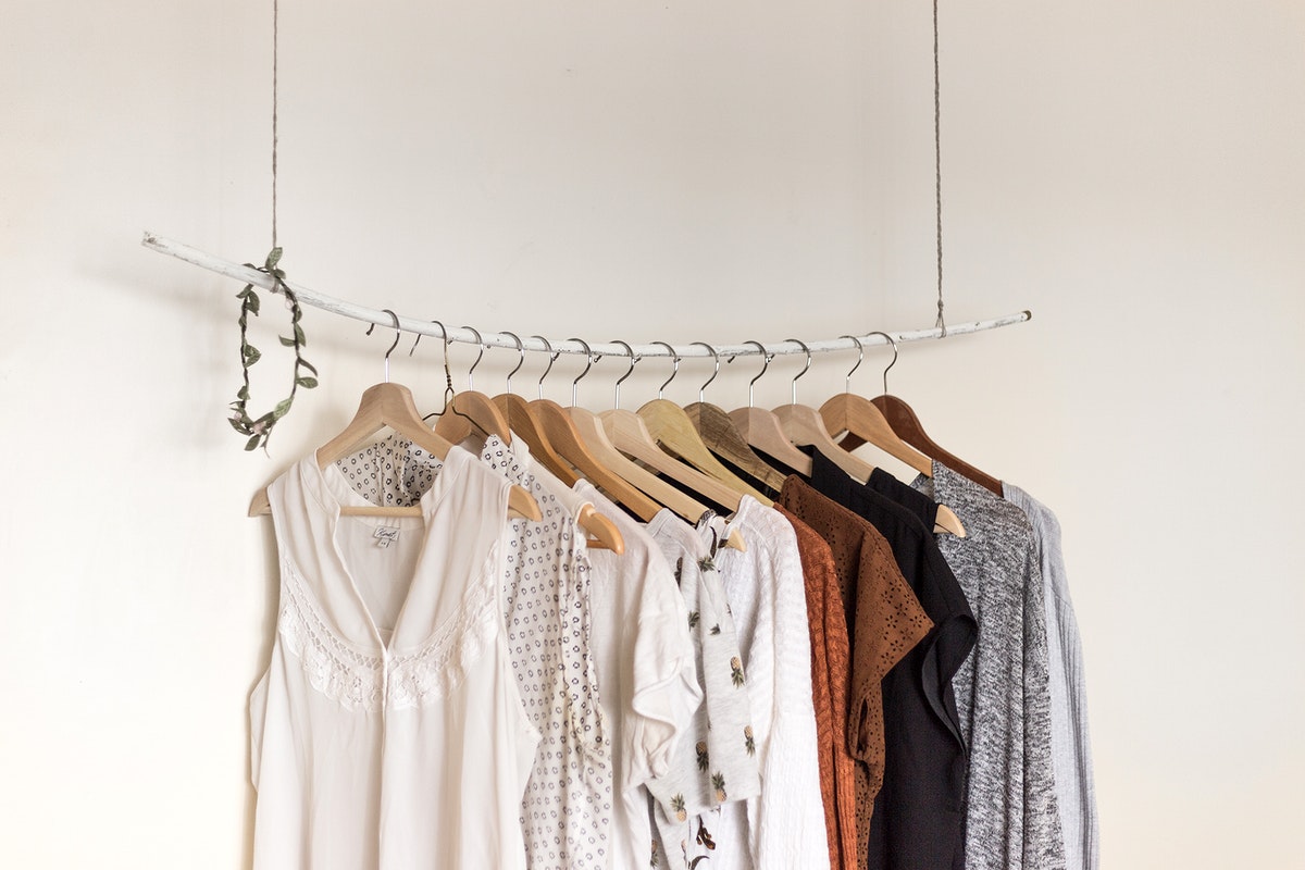 Sustainability in fashion. Minimal clothes. Original public domain image from Wikimedia Commons