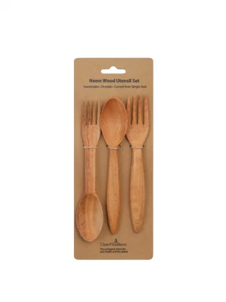 Pure Neem Wood Utensil Set